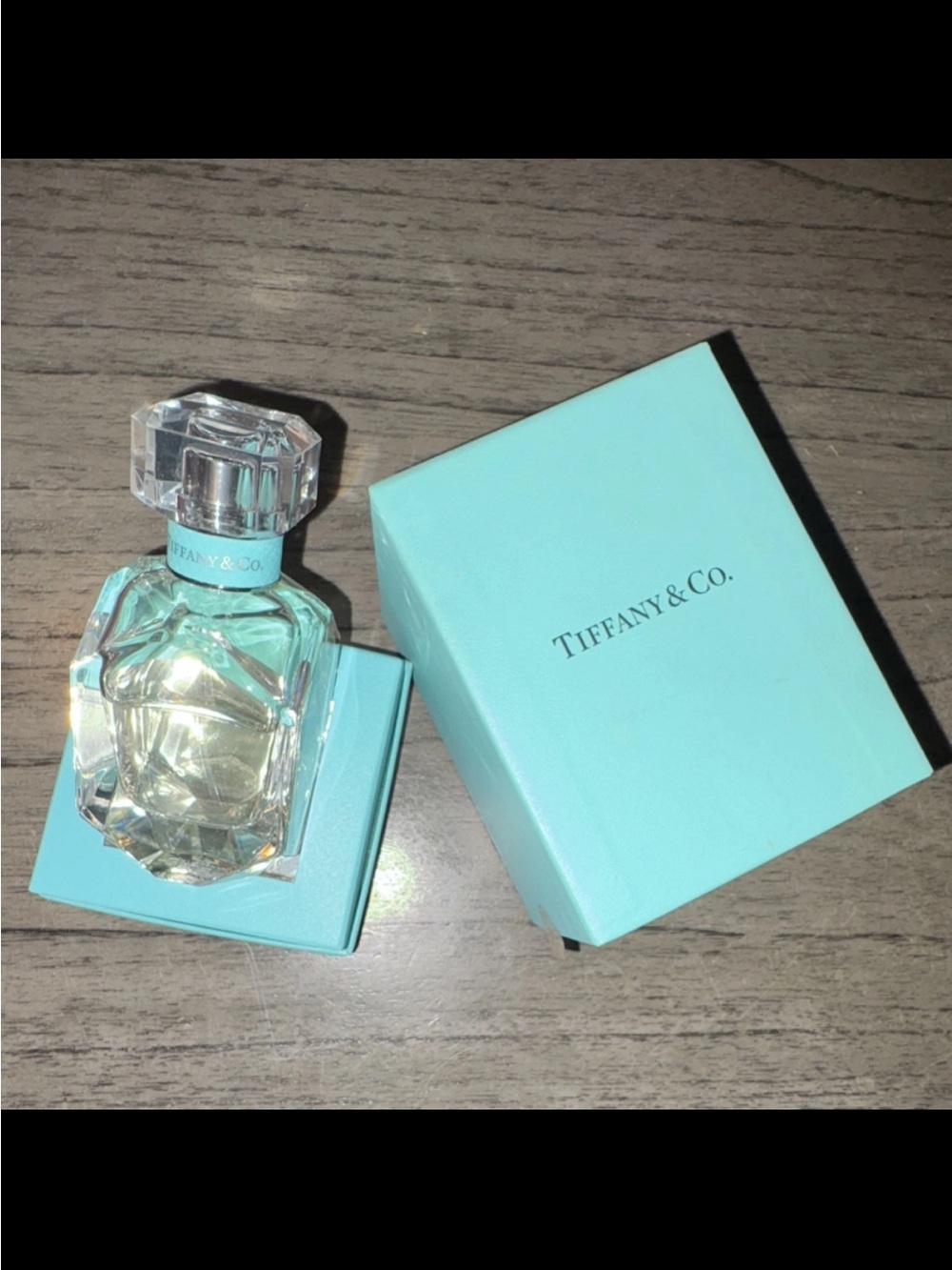 Tiffany & Co. Perfume Bottle with Signature Blue Box
